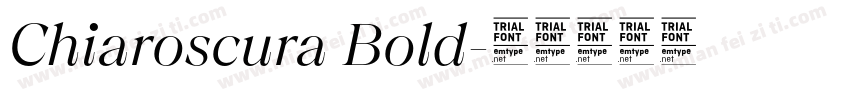 Chiaroscura Bold字体转换